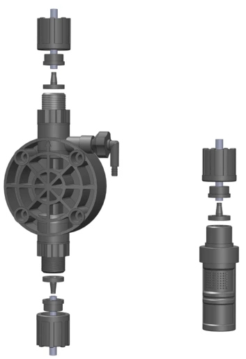 Electromagnetic diaphragm metering pump
