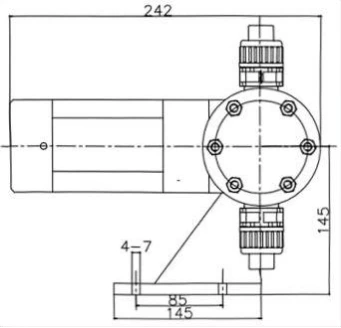 Mechanical diaphragm metering pump