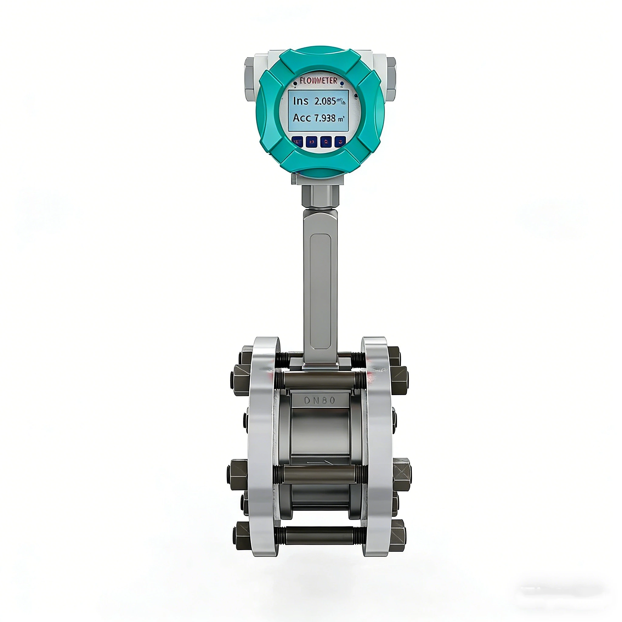 wafer installation vortex flowmeter