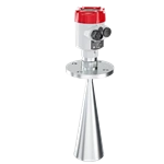 Solid material radar level meter